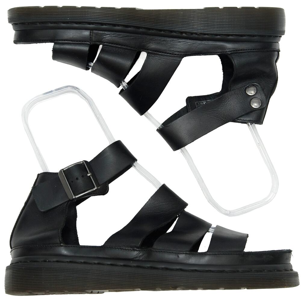 Dr. Marten Black Leather Clarissa Sandals Size 10 - Picture 7 of 12